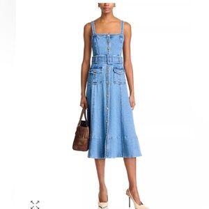 Cinq à Sept Blue Denim Midi Dress